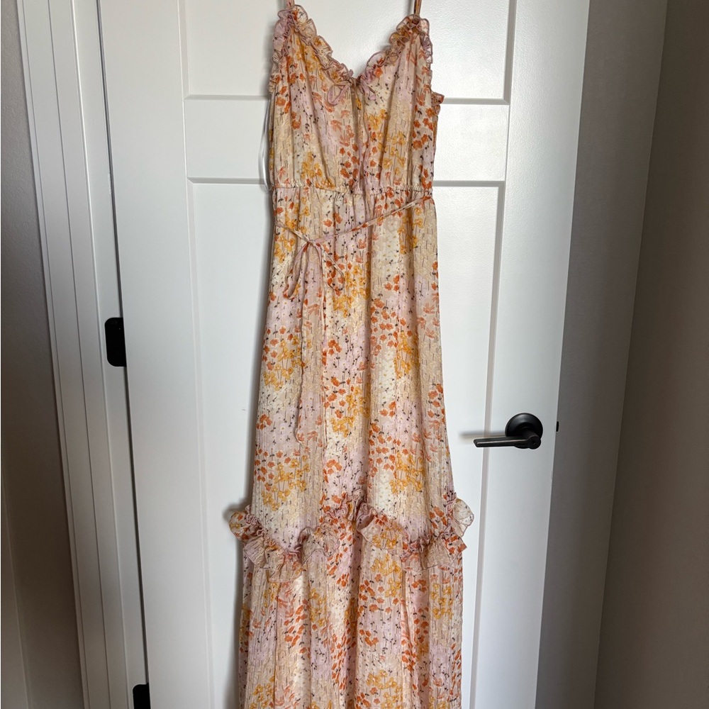 June & Hudson Floral Ruffle Dress